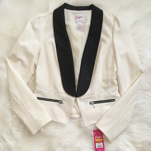 Candie's Jackets & Blazers - Black and white blazer
